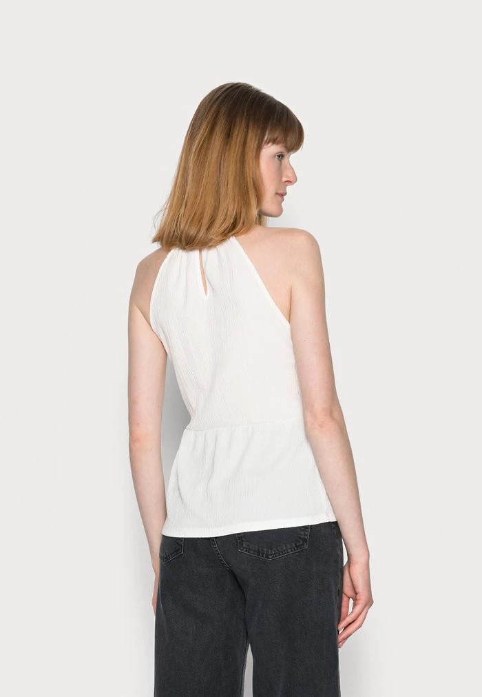 T-Shirt ANNA FIELD Anna Field Trim Insert Halterneck Blanche Femme | RFX-5807756